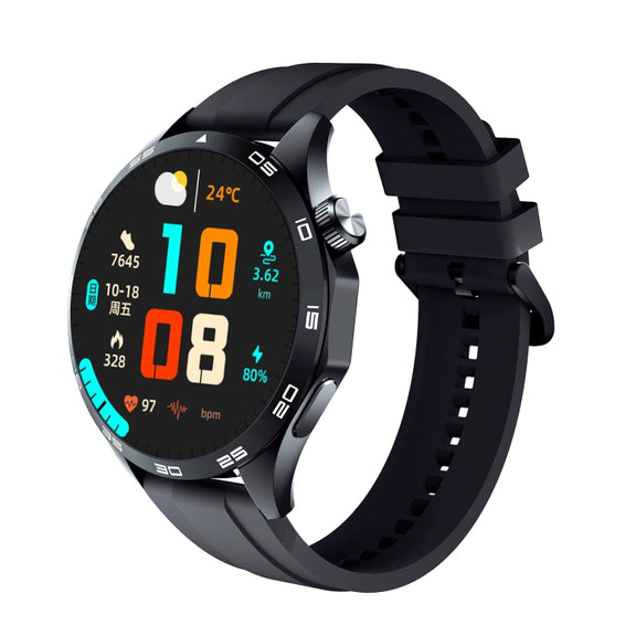 WS-26 1.52 inch IP67 Sport Smart Watch Support Bluetooth Call / Sleep / Blood Oxygen / Heart Rate / Blood Pressure Health Monitor, Silicone Strap(Black)