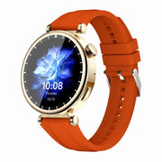 WS520 1.28 inch IP67 Sport Smart Watch, Support Bluetooth Call / Sleep / Blood Oxygen / Heart Rate / Blood Pressure Health Monitor(Gold+Orange)