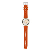 WS520 1.28 inch IP67 Sport Smart Watch, Support Bluetooth Call / Sleep / Blood Oxygen / Heart Rate / Blood Pressure Health Monitor(Gold+Orange)
