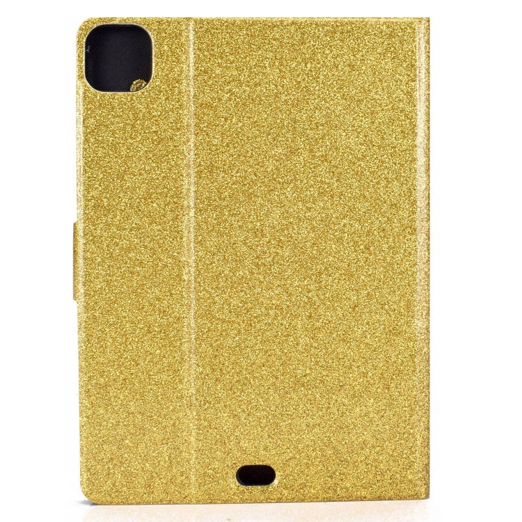 For iPad Pro 11 2024 Varnish Glitter Powder Smart Leather Tablet Case(Yellow) - iPad Pro 11 2024 Cases by PMC TechLife | Online Shopping South Africa | PMC TechLife | Buy Now Pay Later Mobicred