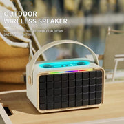 NewRixing NR8801 15W Portable Outdoor Bluetooth Speaker TWS Stereo Speaker(khaki)