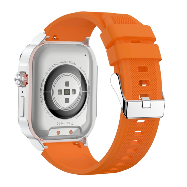 G40S 2.06 inch IP67 BT5.2 Sport Smart Watch, Support Bluetooth Call / Sleep / Blood Oxygen / Heart Rate / Blood Pressure Health Monitor(Orange)