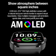 G40S 2.06 inch IP67 BT5.2 Sport Smart Watch, Support Bluetooth Call / Sleep / Blood Oxygen / Heart Rate / Blood Pressure Health Monitor(Black)