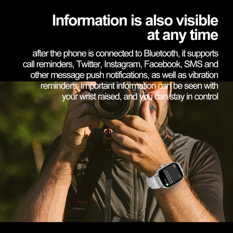 G40S 2.06 inch IP67 BT5.2 Sport Smart Watch, Support Bluetooth Call / Sleep / Blood Oxygen / Heart Rate / Blood Pressure Health Monitor(Grey) - Smart Watches by PMC TechLife | Online Shopping South Africa | PMC TechLife | Buy Now Pay Later Mobicred