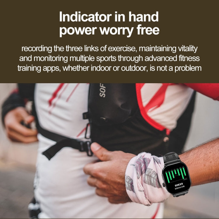 G40S 2.06 inch IP67 BT5.2 Sport Smart Watch, Support Bluetooth Call / Sleep / Blood Oxygen / Heart Rate / Blood Pressure Health Monitor(Orange) - Smart Watches by PMC TechLife | Online Shopping South Africa | PMC TechLife | Buy Now Pay Later Mobicred