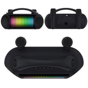 NewRixing NR-222 Portable Outdoor Dual Mic Colorful Wireless Bluetooth Speaker(Black)