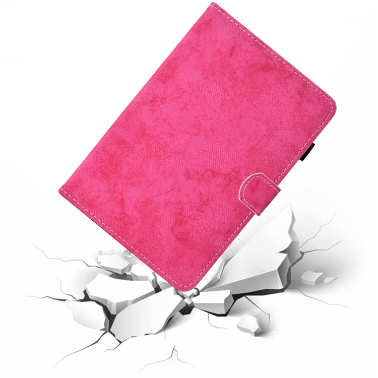 For iPad Pro 11 2024 Marble Style Cloth Texture Smart Leather Tablet Case(Rose Red) - iPad Pro 11 2024 Cases by PMC TechLife | Online Shopping South Africa | PMC TechLife | Buy Now Pay Later Mobicred
