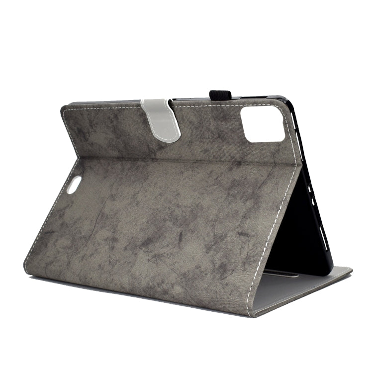 For iPad Pro 11 2024 Marble Style Cloth Texture Smart Leather Tablet Case(Grey) - iPad Pro 11 2024 Cases by PMC TechLife | Online Shopping South Africa | PMC TechLife | Buy Now Pay Later Mobicred