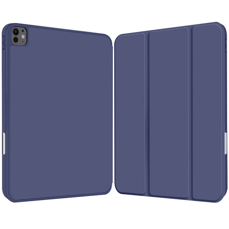 For iPad Pro 13 2024 3-fold TPU Smart Leather Tablet Case with Pen Slot(Royal Blue) - iPad Pro 13 2024 Cases by PMC TechLife | Online Shopping South Africa | PMC TechLife | Buy Now Pay Later Mobicred