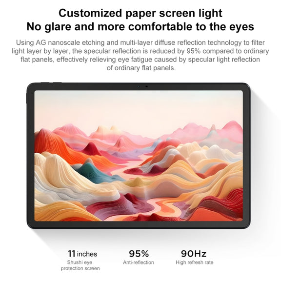 Lenovo Xiaoxin Pad 2024 Paperlike Screen 11 inch WiFi Tablet, 8GB+128GB, Android 13, Qualcomm Snapdragon 685 Octa Core, Support Face Identification(Dark Grey)