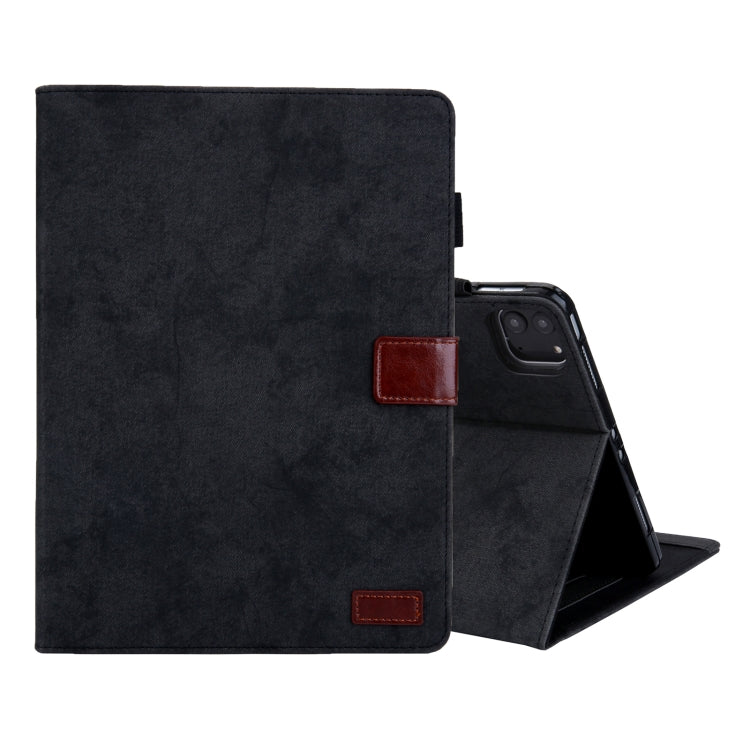 For iPad Pro 11 2024 Cloth Texture Leather Tablet Case(Black) - iPad Pro 11 2024 Cases by PMC TechLife | Online Shopping South Africa | PMC TechLife | Buy Now Pay Later Mobicred