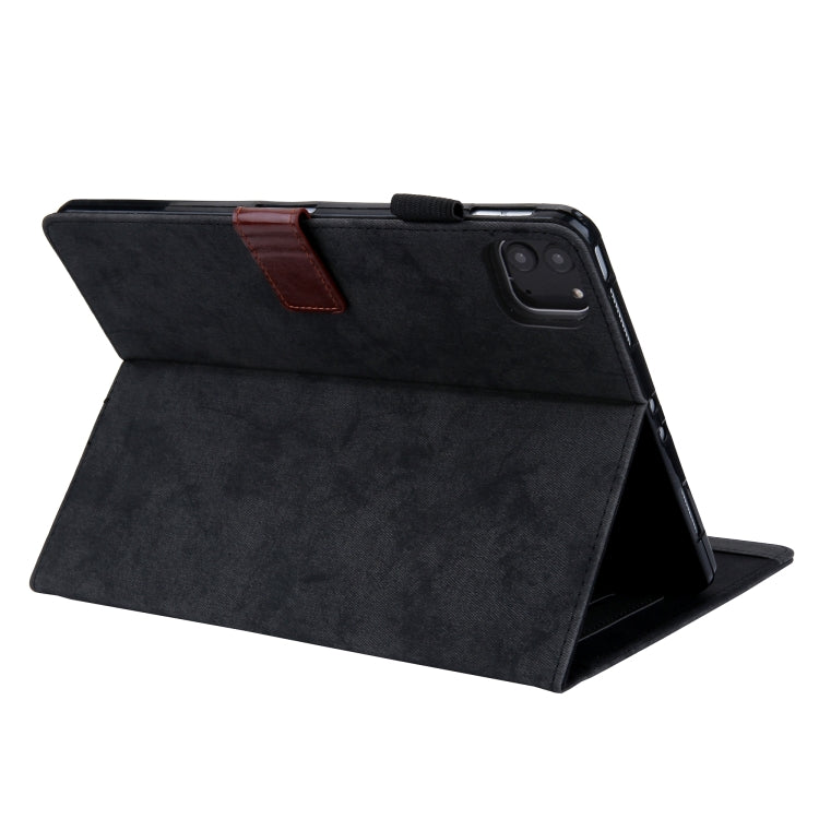 For iPad Pro 11 2024 Cloth Texture Leather Tablet Case(Black) - iPad Pro 11 2024 Cases by PMC TechLife | Online Shopping South Africa | PMC TechLife | Buy Now Pay Later Mobicred
