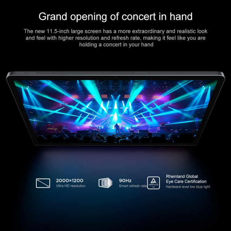 Lenovo Xiaoxin Pad Studio 11.5 inch WiFi Tablet, 8GB+128GB, ZUI 16 MediaTek Helio G99 Octa Core, Support Face Identification, Only Chinese & English(Dark Grey) - free shipping - PMC TechLife - Order now!