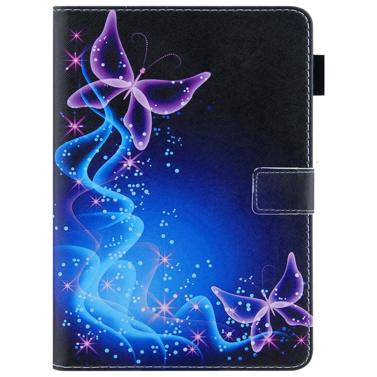 For iPad Pro 11 2024 Colored Drawing Leather Smart Tablet Case(Dual Purple Butterflies) - iPad Pro 11 2024 Cases by PMC TechLife | Online Shopping South Africa | PMC TechLife | Buy Now Pay Later Mobicred