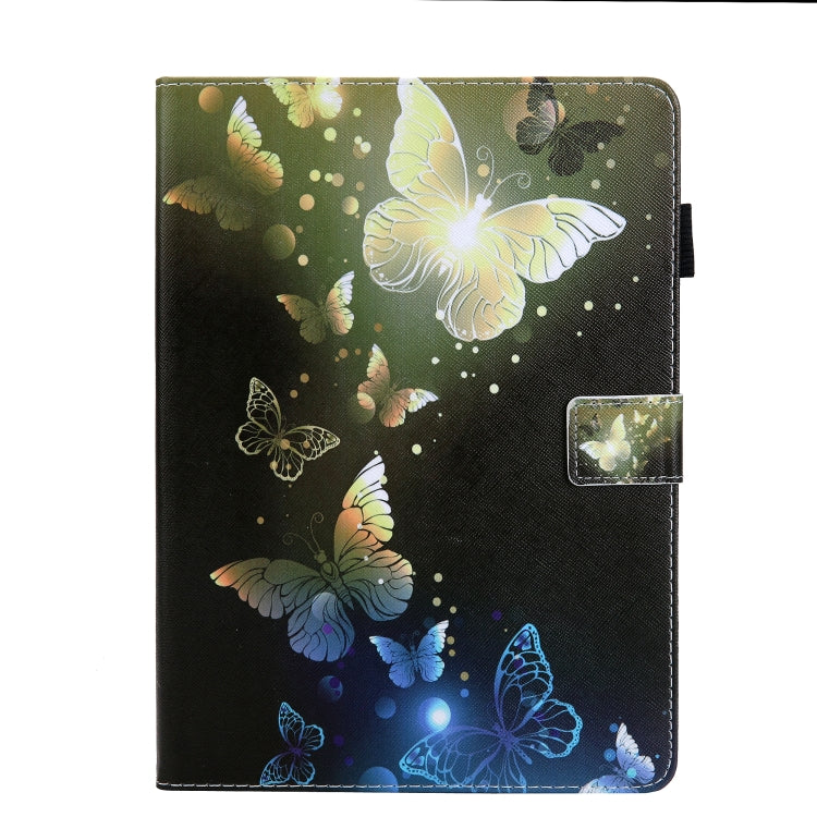 For iPad Pro 11 2024 Colored Drawing Leather Smart Tablet Case(Gold Butterflies) - iPad Pro 11 2024 Cases by PMC TechLife | Online Shopping South Africa | PMC TechLife | Buy Now Pay Later Mobicred