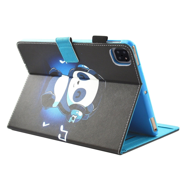 For iPad Pro 11 2024 Colored Drawing Leather Smart Tablet Case(Music Panda) - iPad Pro 11 2024 Cases by PMC TechLife | Online Shopping South Africa | PMC TechLife | Buy Now Pay Later Mobicred