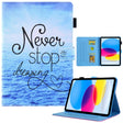 For iPad Pro 11 2024 Colored Drawing Leather Smart Tablet Case(Never Stop) - iPad Pro 11 2024 Cases by PMC TechLife | Online Shopping South Africa | PMC TechLife | Buy Now Pay Later Mobicred