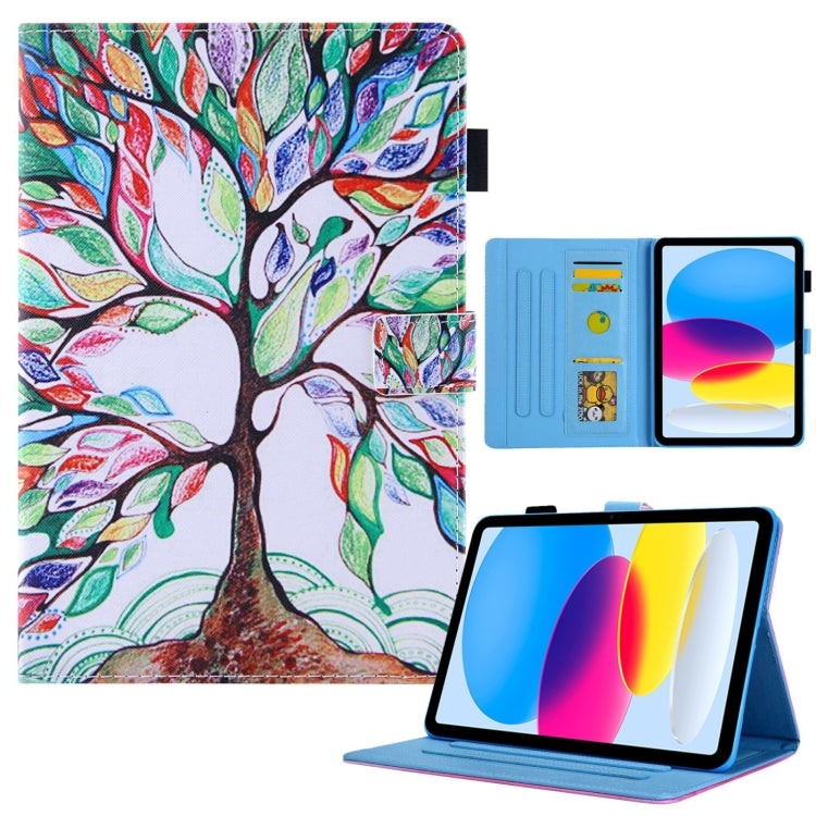 For iPad Pro 11 2024 Colored Drawing Leather Smart Tablet Case(Life Tree)