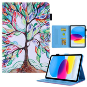 For iPad Pro 11 2024 Colored Drawing Leather Smart Tablet Case(Life Tree)