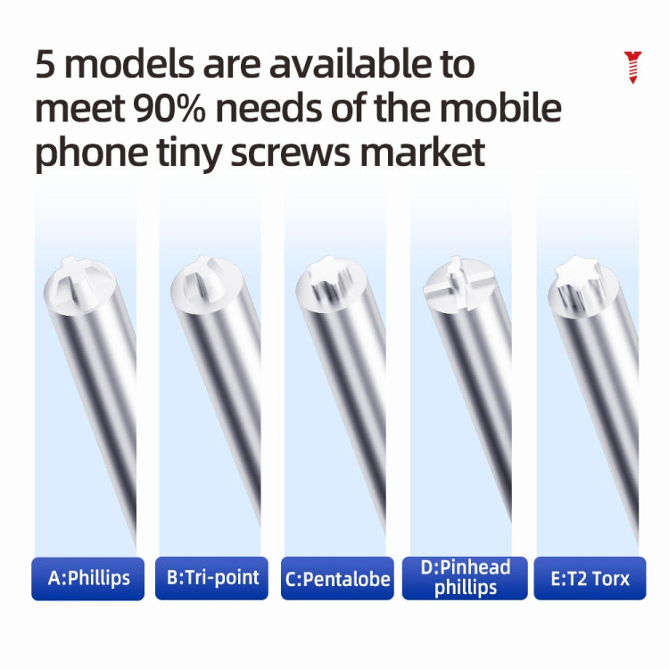 QianLi iWhale Special S2 Steel Magnetic Torque 3D Screwdriver, Model:A Phillips 0.35 - free shipping - PMC TechLife - Order now!