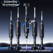 QianLi iWhale Special S2 Steel Magnetic Torque 3D Screwdriver, Model:B Tri-point 0.35