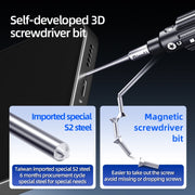 5 in 1 QianLi iWhale Special S2 Steel Magnetic Torque 3D Screwdriver, Model:A/B/C/D/E