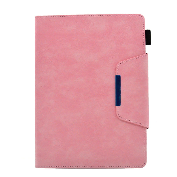 For iPad Pro 11 2024 Suede Cross Texture Magnetic Clasp Leather Smart Tablet Case(Pink) - iPad Pro 11 2024 Cases by PMC TechLife | Online Shopping South Africa | PMC TechLife | Buy Now Pay Later Mobicred