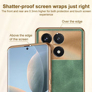 For Xiaomi Redmi K70 Pro Electroplating Lambskin Leather Phone Case(Grey)