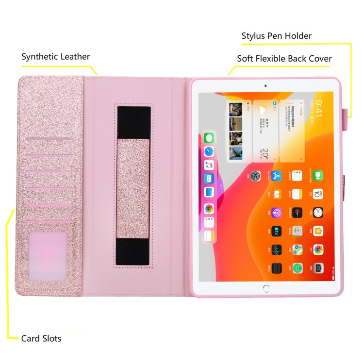 For iPad Pro 11 2024 Business Style Horizontal Flip Leather Smart Tablet Case with Holder(Rose Gold)