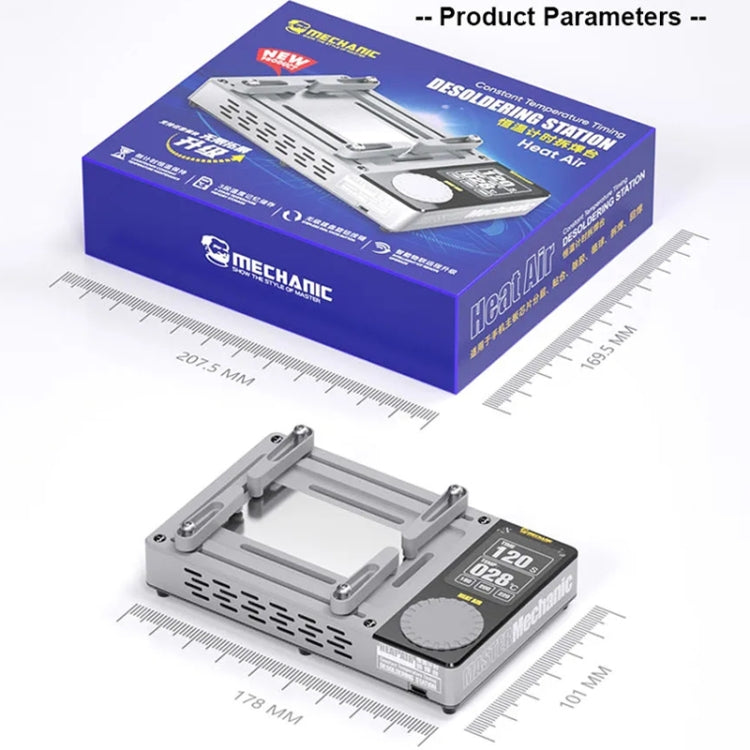 Mechanic Heat Air Intelligent Motherboard Layered Desoldering Station For iPhone X-15 Series, EU Plug - free shipping - PMC TechLife - Order now!