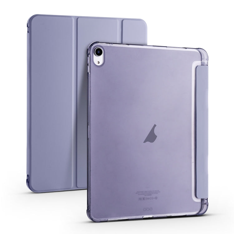 For iPad Air 11 2024 3-fold TPU Leather Smart Tablet Case with Pen Slot(Lavender Purple) - iPad Air 11 2024 Cases by PMC TechLife | Online Shopping South Africa | PMC TechLife | Buy Now Pay Later Mobicred