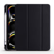 For iPad Pro 11 2024 3-fold TPU Leather Smart Tablet Case with Pen Slot(Black) - iPad Pro 11 2024 Cases by PMC TechLife | Online Shopping South Africa | PMC TechLife | Buy Now Pay Later Mobicred