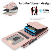 For Samsung Galaxy S24+ 5G YM015 Crossbody Rhombic Card Bag RFID Phone Case(Rose Gold)
