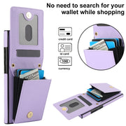 For Samsung Galaxy S24 Ultra 5G YM015 Crossbody Rhombic Card Bag RFID Phone Case(Light Purple)