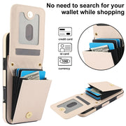 For iPhone 16 Pro Max YM015 Crossbody Rhombic Card Bag RFID Phone Case(White)