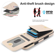 For iPhone 16 Pro Max YM015 Crossbody Rhombic Card Bag RFID Phone Case(White)