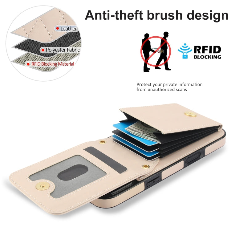 For iPhone 16 Pro Max YM015 Crossbody Rhombic Card Bag RFID Phone Case(White)
