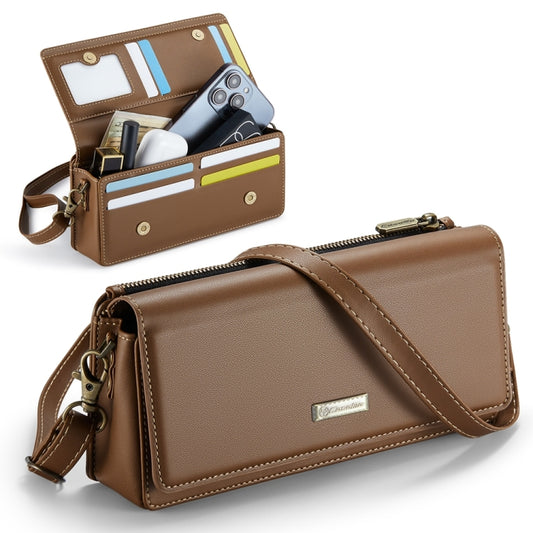 CaseMe ME30 Max Multifunctional Large-Capacity Shoulder Crossbody Phone Bag(Brown) - free shipping - PMC Jewellery - Order now!