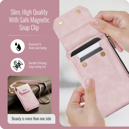 CaseMe Me40 Vertical Multifunctional Shoulder Crossbody Phone Bag(Pink) - free shipping - PMC Jewellery - Order now!