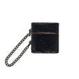 For AirPods 2 / 1 Cylindrical Glitter Leather Texture Bluetooth Earphone Protective Case(Black) - For AirPods 1/2 by PMC Jewellery | Online Shopping South Africa | PMC Jewellery | Buy Now Pay Later Mobicred