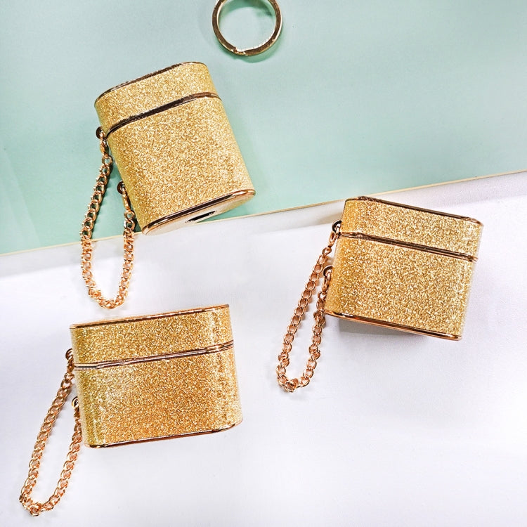 For AirPods 3 Cylindrical Glitter Leather Texture Bluetooth Earphone Protective Case(Rose Gold) - For AirPods 3 by PMC Jewellery | Online Shopping South Africa | PMC Jewellery | Buy Now Pay Later Mobicred