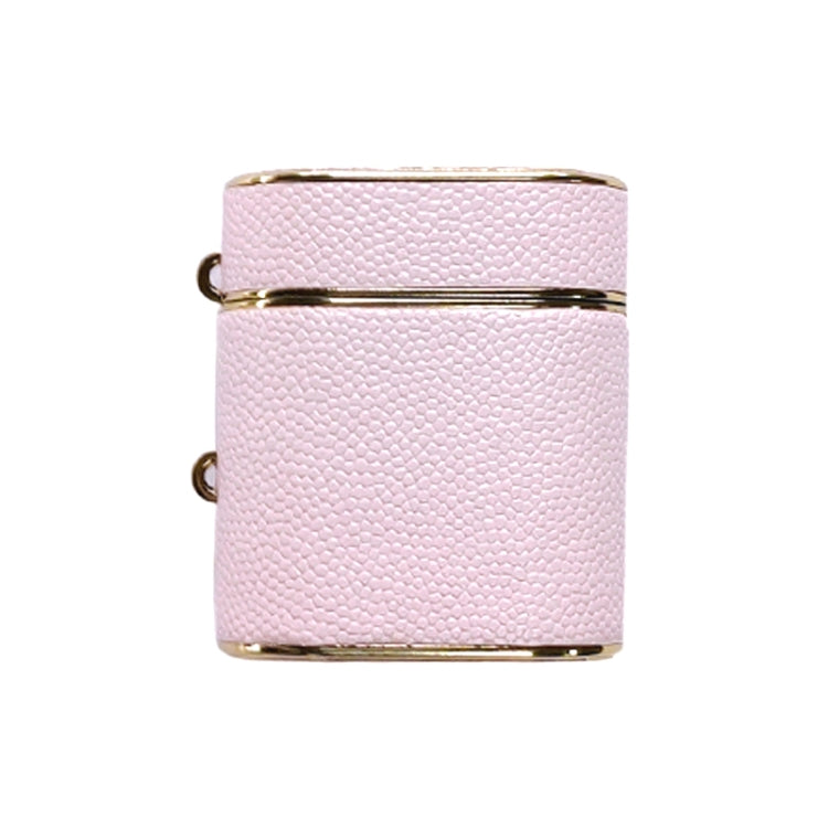 For AirPods 2 / 1 Cylindrical Ball Texture Bluetooth Earphone Protective Case(Light Pink) - free shipping - PMC Jewellery - Order now!