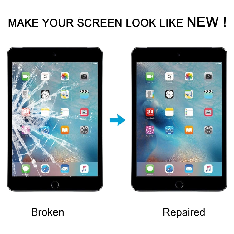 For iPad mini 4 Front Screen Outer Glass Lens with OCA Optically Clear Adhesive(Black) - iPad mini 4 (2015) by PMC TechLife | Online Shopping South Africa | PMC TechLife | Buy Now Pay Later Mobicred