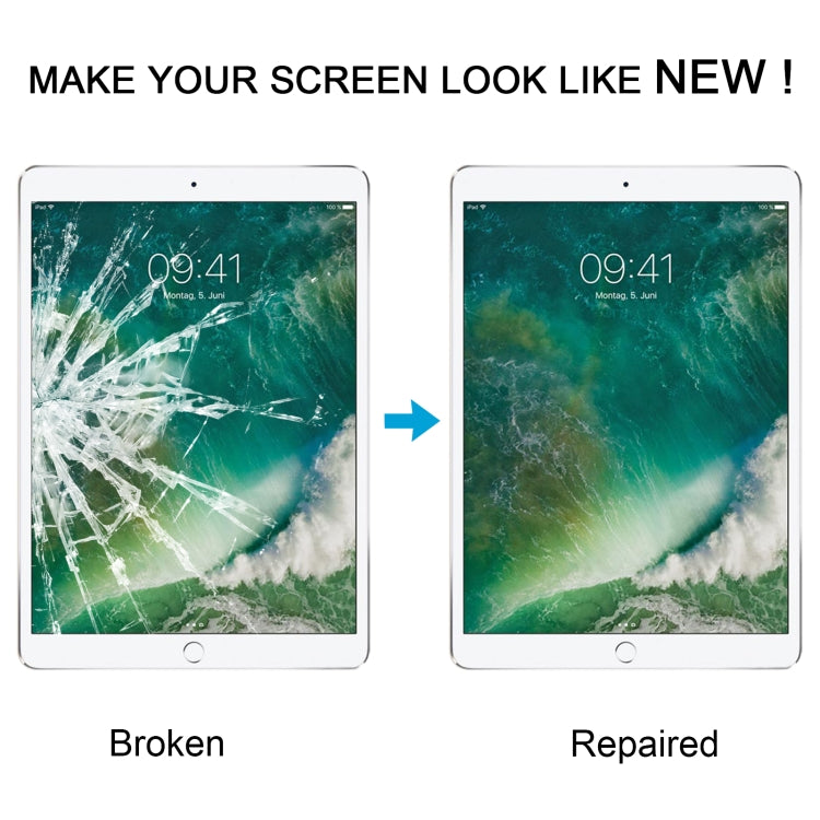 For iPad Pro 10.5 Front Screen Outer Glass Lens with OCA Optically Clear Adhesive(White) - 10.5 inch by PMC TechLife | Online Shopping South Africa | PMC TechLife | Buy Now Pay Later Mobicred