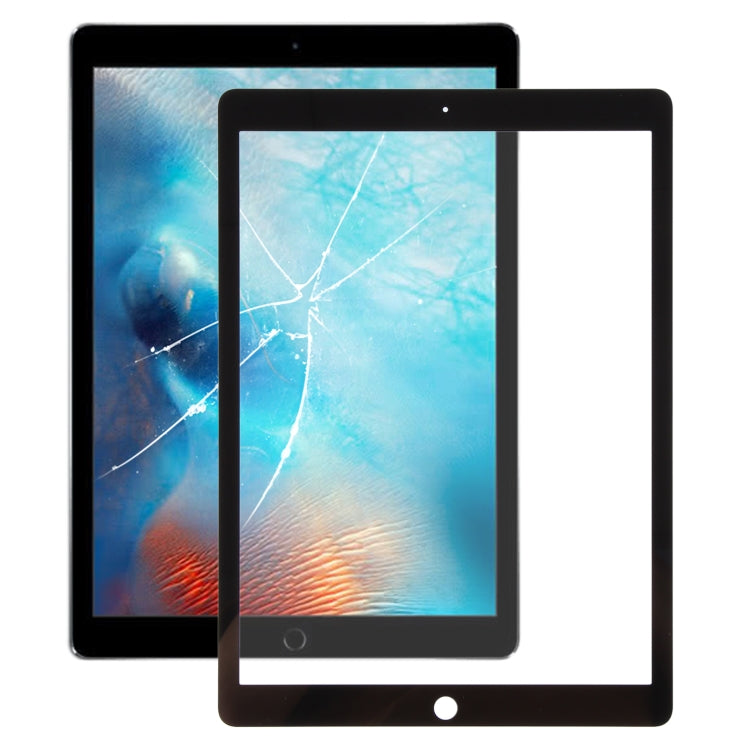 For iPad Pro 12.9 2015 Front Screen Outer Glass Lens with OCA Optically Clear Adhesive(Black) - free shipping - PMC TechLife - Order now!