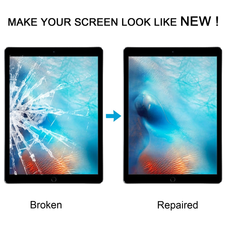 For iPad Pro 12.9 2015 Front Screen Outer Glass Lens with OCA Optically Clear Adhesive(White) - 12.9 inch 2015 by PMC TechLife | Online Shopping South Africa | PMC TechLife | Buy Now Pay Later Mobicred