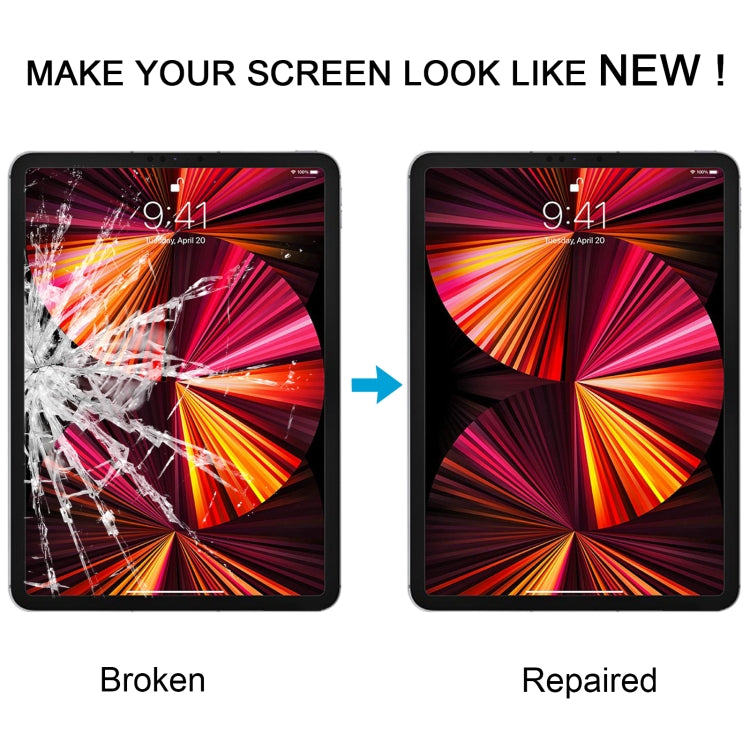 For iPad Pro 11 2021 2022 Front Screen Outer Glass Lens with OCA Optically Clear Adhesive(Black) - 11 inch 2022 by PMC TechLife | Online Shopping South Africa | PMC TechLife | Buy Now Pay Later Mobicred