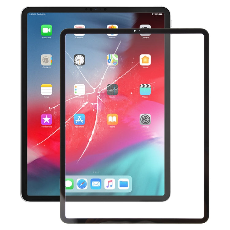 For iPad Pro 12.9 2018 2020 Front Screen Outer Glass Lens with OCA Optically Clear Adhesive(Black) - 12.9 inch 2020 by PMC TechLife | Online Shopping South Africa | PMC TechLife | Buy Now Pay Later Mobicred