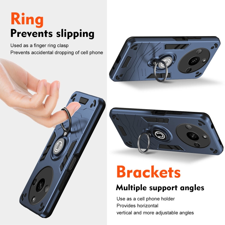 For Realme Narzo 60 5G Ring Holder Phone Case(Royal Blue) - Realme Cases by PMC TechLife | Online Shopping South Africa | PMC TechLife | Buy Now Pay Later Mobicred