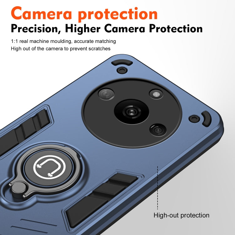 For Realme Narzo 60 5G Ring Holder Phone Case(Royal Blue) - Realme Cases by PMC TechLife | Online Shopping South Africa | PMC TechLife | Buy Now Pay Later Mobicred